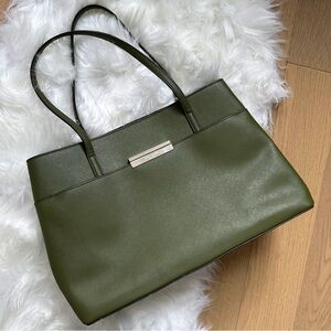 Kate Spade Green Maiden Way Tote Bag Saffiano Leather